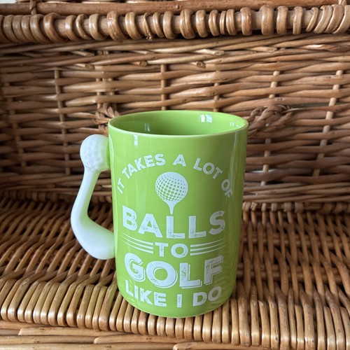 Green china golf mug - golf,