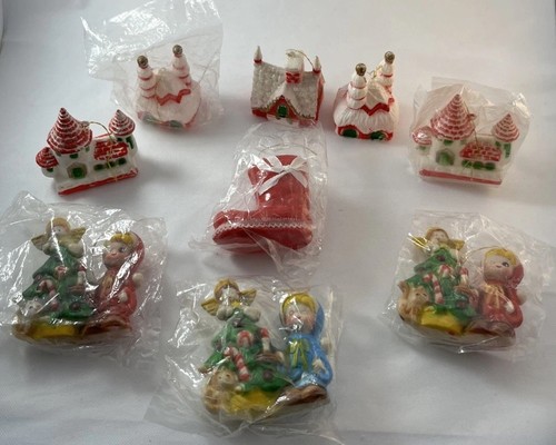 Vtg christmas ornaments blow - ornaments,