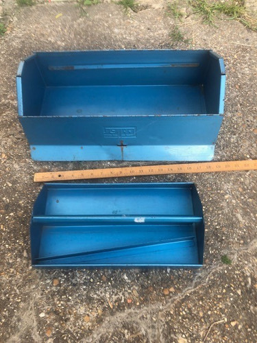 Vintage talco toolbox tray - &,