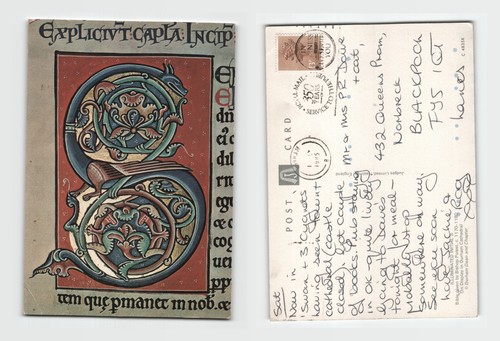 Postcard illuminated - -,