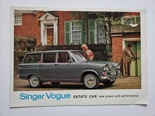 SINGER VOGUE ESTATE SALES BROCHURE 1965 1966