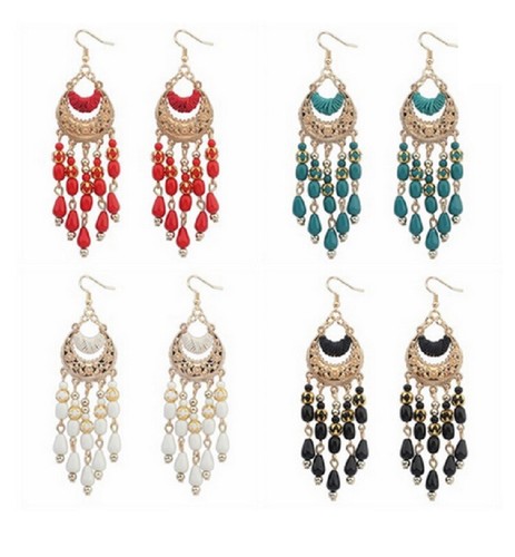 Bohemian vintage long tassel - long,