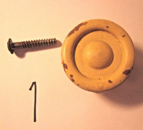 Colonial pull knob shabby - knob, wood