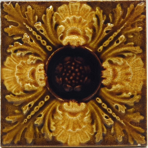 Art nouveau fireplace tile - nouveau,