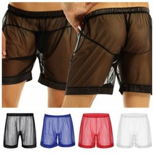 Men Mesh See-Through Boxer