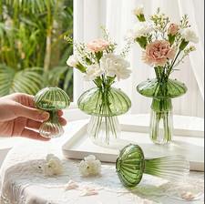 6pcs glass mushroom - glass,