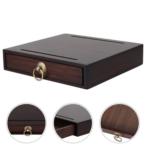 Wooden tea box organiser - wooden,