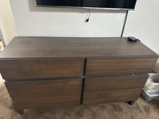 Modern Walnut Bedroom set Xander By Made.com (Chest Plus Two Bedside Tables)