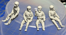 4 x Seated 3D printed  1/48
