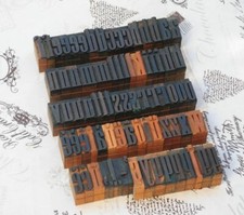 Alphabet letterpress - a-z,