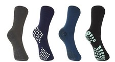 Mens Non-Slip Slipper Socks