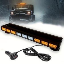 162 LED Roof Recovery Light Bar Amber Warning Strobe Flashing Beacon Magnetic .