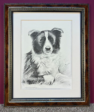 Sheepdog Picture Border Collie Art Print by Pollyanna Pickering 29.5 x 24.5 cm
