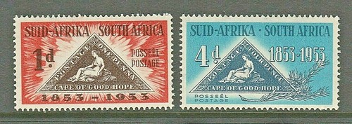 South africa 1953 sg144 - south, sg144-45