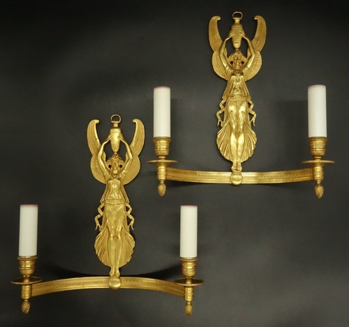 Large pair wall sconces - pair,