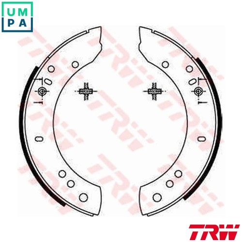 Brake shoe set gs6082 - brake,