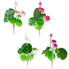 PU Small Lotus Flower for Home Decoration Perfect Accent for Aquariums