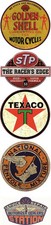 5x Vintage OIL Stickers STP Classic Car Retro Shell Texaco USA V8 Tuning V2 #589