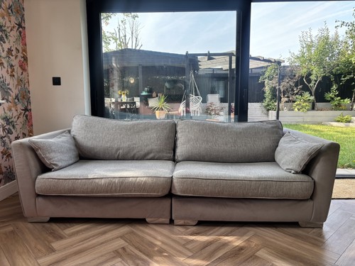 Dfs grey comfy seater - comfy,
