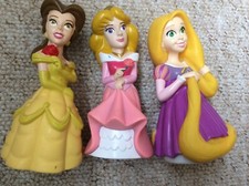 Disney Princesses Bath Toys - Rapunzel, Aurora And Belle