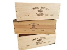 Pack of 3 Wooden Box Crates -12 Half bottle size HOME STORAGE SHOP DISPLAY BOXES