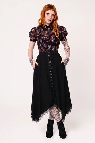 Hell bunny qinn skirt large - skirt,