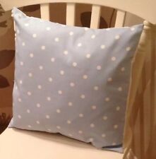 Clarke and Clarke Shabby Chic Blue Polka Dot Spot Dotty 16" Cushion Cover
