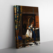 Allegory Of The Catholic Faith By Johannes Vermeer Canvas Wall Art Print Framed