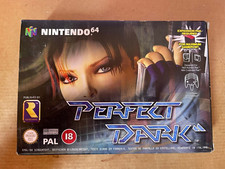 N64 PERFECT DARK Nintendo 64 PAL Boxed Complete Game Cart Instruction Manuals