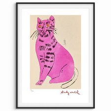 Andy Warhol Signed -  Sam/ Pink Cat - 25 Cats Named Sam series - Certificate. 