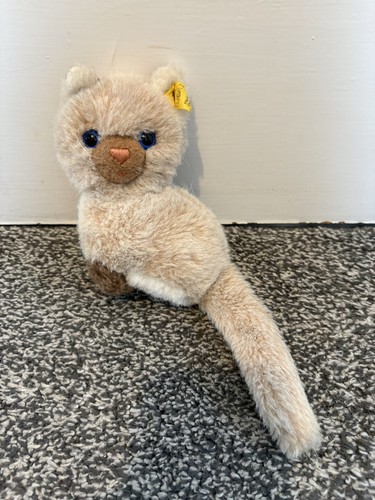 Steiff vintage cat plush beige - vintage,