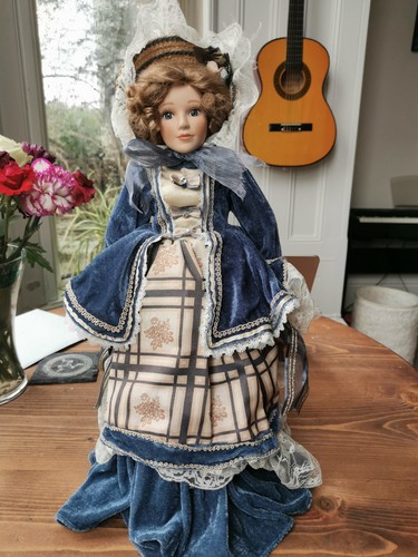 Vintage porcelain doll - vintage,