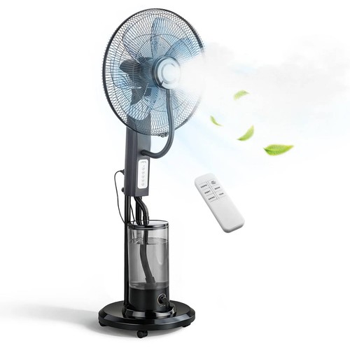 Pedestal misting fan - 18",
