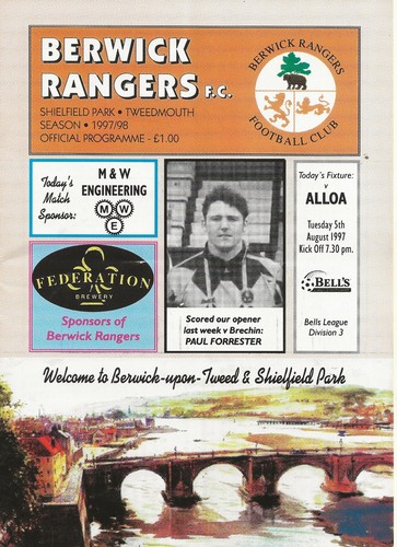 Berwick rangers alloa - berwick, v