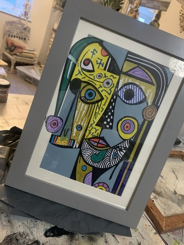 Picasso style original print - style,