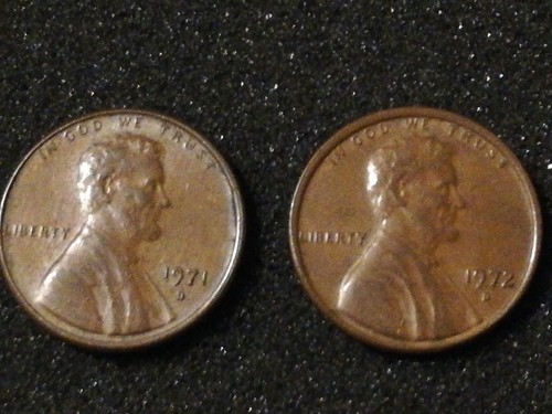 Cent usa 1971 d 1972 - x, 1