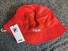 Fila Red Ribbed Embroidered
