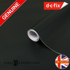 D-C FIX MATT BLACK STICKY BACK PLASTIC SELF ADHESIVE VINYL FILM 67.5cm