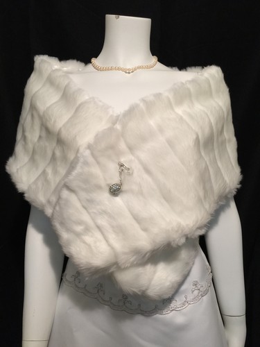 Ivory faux mink fur - ivory,
