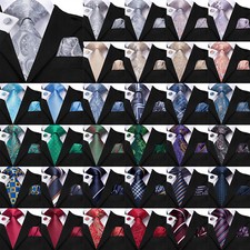 UK Black Gold Paisley Tie Set