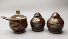 Crowan Pottery Cruet Set.