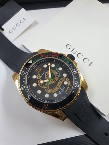 Gucci ya136219 dive gold - gold, snake