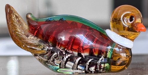 Handcrafted murano glass duck - handcrafted,
