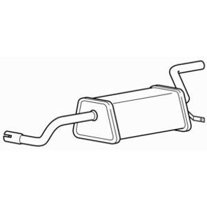 Quality rear exhaust - rear, silencer