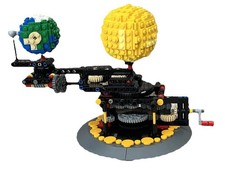Lego MOC Orrery Sun Earth Moon Solar System Model - Orbit Sol Lunar Orbits Space
