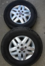 2 x Fiat Ducato 16" alloy wheels for Motorhome or Camper with tyres