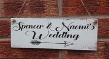 Rustic Wedding This Way Sign