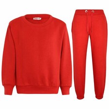 Kids Red Tracksuit Sweatshirt