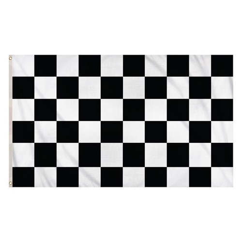 Checkered flag black white - checkered,