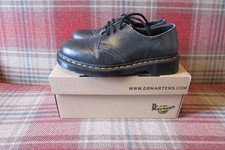 Dr Martens 1461 Cristal Suede Black & White Shoes Size 5